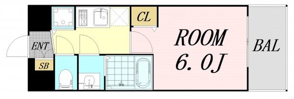 プレサンス松屋町ファステの物件間取画像